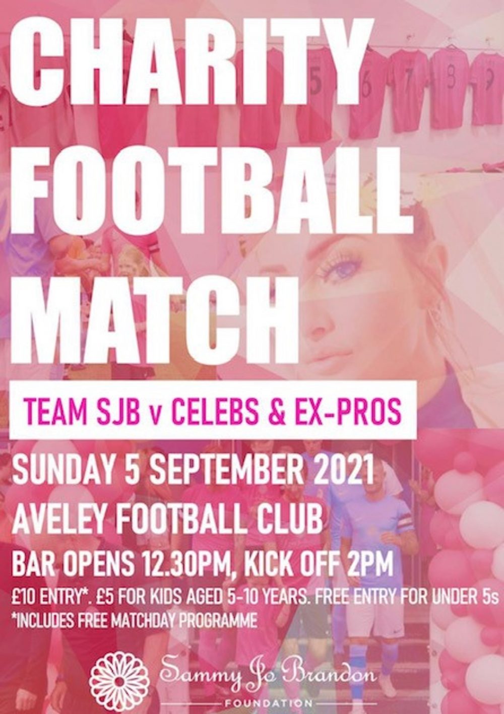 Sammy Jo Brandon Foundation - Celebrity Football Match tickets - September 2021